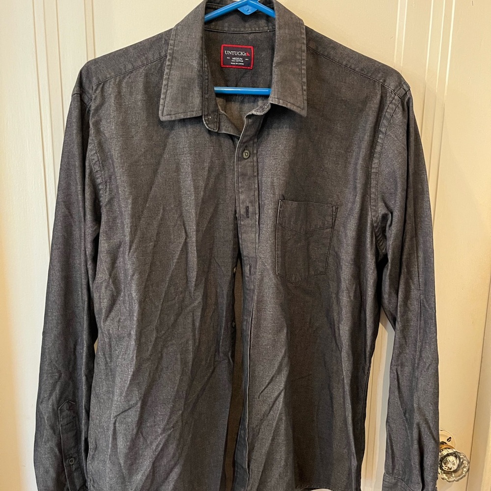 UNTUCKit Gray Button-Up Shirt